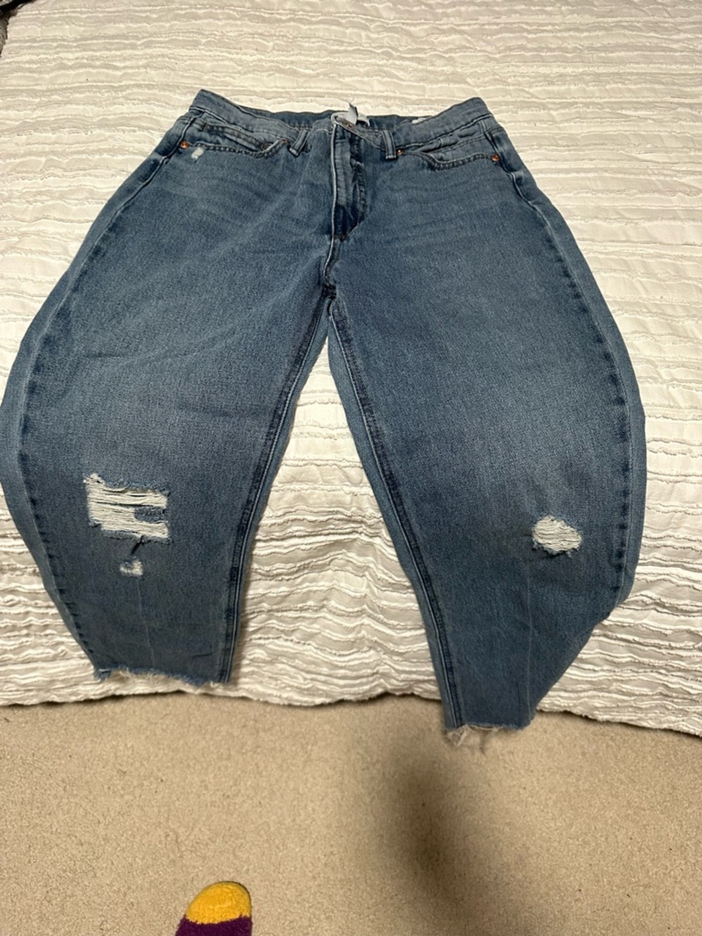 sofia by sofia vergara Distressed Blue Boyfriend Jeans